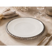Lamedore MESH BEYAZ SILVER PASTA TABAGI 21X21X2,5 CM