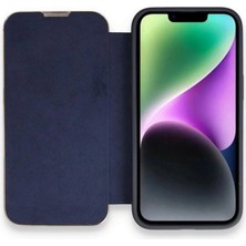 Marsilyan™- Apple Iphone 14 Pro Max Kılıf Dolpin Kapaklı - Lacivert