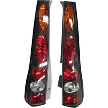 Oto101 Honda Crv- 02/04; Modifiye Stop Lambası Sağ/sol Set 2 Parça Sarı/kırmızı/beyaz Siyah Çerçeveli