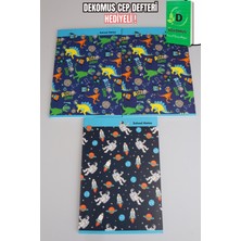 Mikro 3 Adet A4 Defter Seti Astro Dino Explorer Collection 2 Adet Çizgili Defter Ve 1 Adet Kareli Defter 80 Yaprak