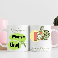 Hediye Vakti Diyetisyenlere Özel Isim Yazılı Hediye Kupa Bardak – Kişiye Özel Anlamlı Hediye