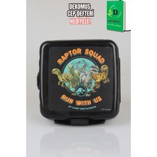 x Dekomus Lisanslı Jurassic World Raptor Squad Çift Katlı Beslenme Kabı / Lunch Box