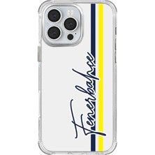 Lisanslı Fenerbahçe Iphone 16 Pro El Yazılı Sarı Lacivert Şeffaf Telefon Kılıfı "Dekomus Cep Defteri Hediyeli"