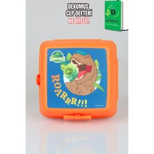 x Dekomus Lisanslı Jurassic World Raptor Squad Çift Katlı Beslenme Kabı / Lunch Box