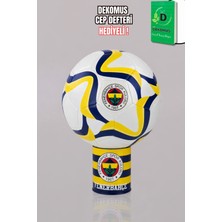 LİSANSLI FENERBAHÇE WAVE FUTBOL TOPU NO:5 "DEKOMUS CEP DEFTERİ HEDİYELİ"