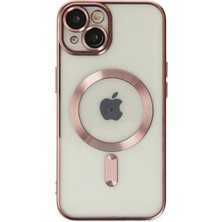 Marsilyan™- Apple Iphone 14 Kılıf Kross Magneticsafe Kapak - Rose