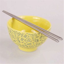 Çılgıntrend Metal Chopstick 5'li Paslanmaz Çelik Çin Çubuğu