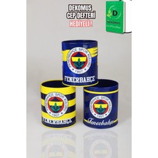 LİSANSLI FENERBAHÇE TEKLİ METAL KALEMLİK "TEK ADET" DEKOMUS CEP DEFTERİ HEDİYELİ
