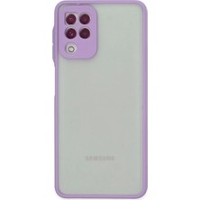 Samsung Galaxy A22 Kılıf Montreal Silikon Kapak - Mor