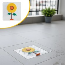 Renas Store Ayçiçeği Tasarımlı Gider Koku Önleyici – Silikon Lavabo Gider Matı