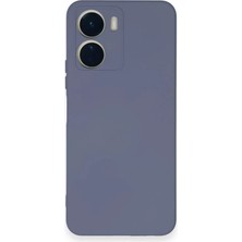 Vivo Y16 Kılıf Nano Içi Kadife Silikon - Gri
