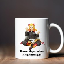Çılgıntrend Demon Slayer Anime Rengoku Onigiri Tasarımlı Kupa Bardak