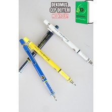 LİSANSLI FENERBAHÇE "4 ADET"  METAL CLIP VERSATİL UÇLU KALEM 0,7 MM