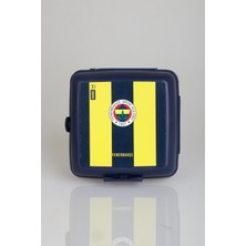 LİSANSLI FENERBAHÇE EFSANE ÇUBUKLU 2 KATLI BESLENME KUTUSU / LUNCH BOX "DEKOMUS CEP DEFTERİ HEDİYELİ"