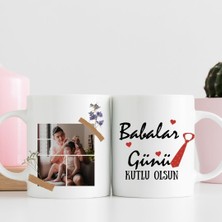 Hediye Vakti Babalara Özel Tasarımlı Fotoğraflı Kupa Bardak – Kişiye Özel Anlamlı Hediye