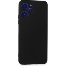 Xiaomi Redmi 12 Kılıf Nano Içi Kadife Silikon - Siyah