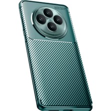 Oppo Reno 11 Fs Kılıf Auto Focus Karbon Kapak - Koyu Yeşil