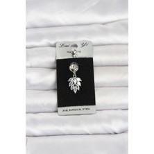 Inure Jewelry 316L Cerrahi Çelik Sallantılı Başak Model Göbek Piercing