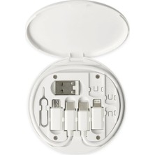 Konfulon SN06 3in1 Kablo ve Kart Düzenleyici - Beyaz