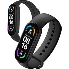M6 Akıllı Bileklik Siyah Adımsayar Spor Takibi Android ve Ios Uyumlu