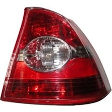 Oto101 Ford Focus- Sd- 05/07; Modifiye Stop Lambası Sağ Ortası Yuvarlak Beyaz/nikelajlı Gıha Tipi (Fame