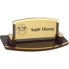Hediye Vakti Kişiye Özel Logolu Kurumsal Masa Isimliği – Ahşap Şık Tasarım