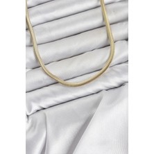 Inure Jewelry cm Yassı Yılan Zincir Model 60 cm Kadın Kolye