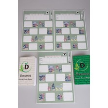 DEKOMUS CEP DEFTERİ VE YENİ SEZON LİSANSLI STITCH 24'LÜ OKUL ETİKETİ 2'LİSİ