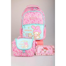 Dekomus Ile Yeni Sezon Lisanslı My Melody&best Frıends "melopınk Koleksiyonu" Okul,kalem ve Termoslu Beslenme Çantası Seti