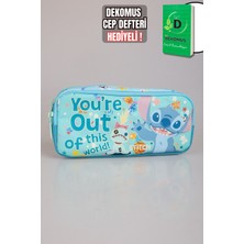 YENİ SEZON LİSANSLI STITCH "GALAXY POP KOLEKSİYONU" KALEM ÇANTASI