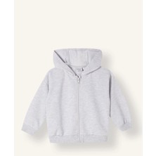 DeFacto Kapüşonlu Fermuarlı Sweatshirt Hırka Erkek Bebek E8697A526AU