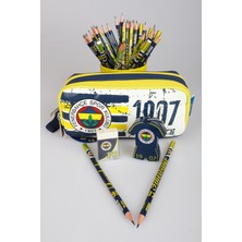 LİSANSLI FENERBAHÇE KALEM ÇANTASI,2'Lİ KURŞUN KALEM,SİLGİ VE ÇİFT BIÇAKLI KALEMTRAŞ SETİ
