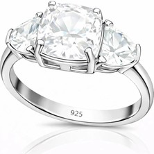 Inure Jewelry Gümüş Beyaz Zirkon Taşlı Kadın Yüzük