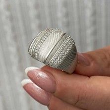 Inure Jewelry Gümüş Zirkon Taşlı Kadın Yüzük