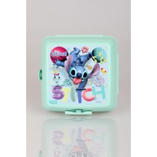 "DEKOMUS CEP DEFTERİ HEDİYELİ" LİSANSLI STITCH 2 KATLI BESLENME KUTUSU / LUNCH BOX