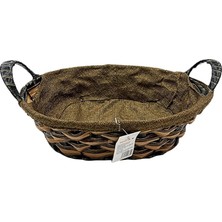 Ulu İthalat Oval Hasır Ekmek Sepeti