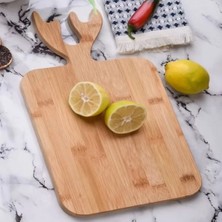 Ulu İthalat Geyik Boynuzlu Ahşap Kesim Panosu 37X18