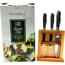 Ulu İthalat Weisenberg 4 Parça Standlı Bıçak Seti