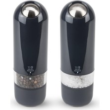 AKS Peugeot 2/28503 Alaska Duo Tuz Değirmeni ve Karabiber Değirmeni, Hediye Kutusunda 17 Cm, Kuvars Grisi