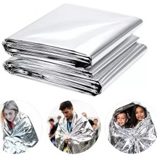 Najmaddin Sh Sunup SN-14528 130X210CM Gümüş Acil Durum Termal Ilkyardım Battaniyesi Isı Yansıtıcı Rü