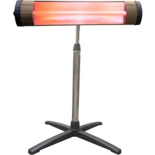 UFOMAX 2500W Termostatlı Infrared Isıtıcı + Teleskopik Ayak - ALÜMİNYUM GÖVDE CC-206