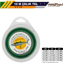Port Fish Portfish Çelik Telli 10 Metre - Burçlu Gri Renk