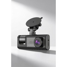Marsilyan™- Ön Arka Iç Kayıtlı 3 Kameralı Araç Içi Kamera Full Hd Oto Kamera