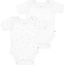 Casadora Baby Feather %100 Organik Pamuk 2'li Kısa Kollu Body Seti
