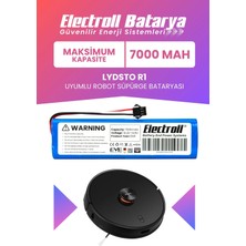 Electroll Lydsto R1 Uyumlu Batarya (Maksimum Kapasite) 7000MAH Pil Robot Süpürge Bataryası Değişimi