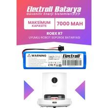Electroll Robx R7 Uyumlu Batarya (Maksimum Kapasite) 7000MAH Pil Robot Süpürge Bataryası Değişimi