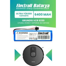 Grundig Vcr 6330 Uyumlu Batarya (Ultra Yüksek Kapasite) 6400MAH Robot Süpürge Bataryası