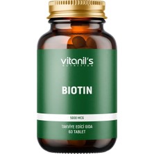 Biotin (B7 Vitamin ) 60 Tablet - 5000 Mcg