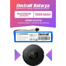 Electroll Viomi VXVC14 Uyumlu Batarya (Maksimum Kapasite) 7000MAH Pil Robot Süpürge Bataryası Değişimi
