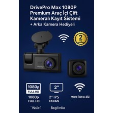 Marsilyan™- Gece Görüşlü 1080P Araç Içi Kamera 3 Kamera Seti LCD Ekranlı G Sensörlü Geniş Açılı